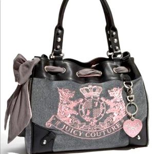 Daydreamer juicy couture gray and pink bag